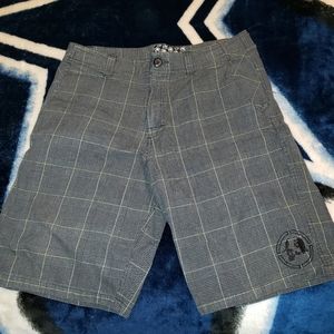Metal Mulisha Plaid Shorts 34
